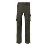 Pantalón de trabajo unisex con bolsillos 290 g/m2 Velilla color verde militar segunda vista