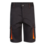 Bermudas elásticas para trabajo algodón y poliéster 240 /m2 color naranja segunda vista