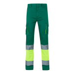Pantalón de trabajo elástico grande bolsillos 240 g/m2 Velilla color verde segunda vista