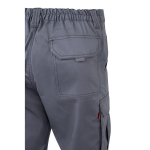 Pantalón de trabajo unisex con reflectantes 240 g/m2 Velilla color gris quinta vista