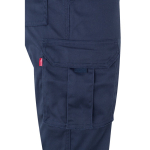 Pantalón de trabajo unisex con reflectantes 240 g/m2 Velilla color azul marino quinta vista
