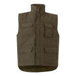 Chaleco multibolsillos acolchado poliéster de 220 g/m2 Velilla color verde militar segunda vista