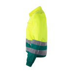 Chaqueta laboral unisex poliéster y algodón 210 g/m2 Velilla color verde tercera vista