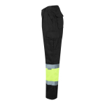 Pantalón trabajo algodón poliéster reflectantes 210 g/m2 Velilla color negro tercera vista