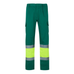 Pantalón laboral bolsillos algodón y poliéster 210 g/m2 Velilla color verde segunda vista