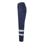 Pantalón laboral de sarga algodón y poliéster 200 g/m2 Velilla color azul tercera vista