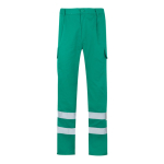 Pantalón laboral de sarga algodón y poliéster 200 g/m2 Velilla color verde segunda vista