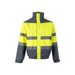 Chaqueta laboral grande poliéster reflectante 180 g/m2 Velilla color gris segunda vista