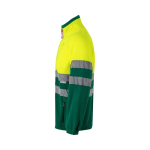 Chaqueta polar trabajo unisex con reflectantes 280 g/m2 Velilla color verde tercera vista