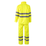 Traje de lluvia poliéster trabajo reflectantes 130 g/m2 Velilla color amarillo fluorescente