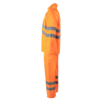 Traje de lluvia poliéster trabajo reflectantes 130 g/m2 Velilla color naranja fluorescente tercera vista
