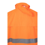 Traje de lluvia poliéster trabajo reflectantes 130 g/m2 Velilla color naranja fluorescente quinta vista