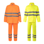Traje de lluvia poliéster trabajo reflectantes 130 g/m2 Velilla varios colores