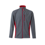 Chaqueta polar unisex para trabajar poliéster 220 g/m2 Velilla color rojo segunda vista