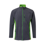 Chaqueta polar unisex para trabajar poliéster 220 g/m2 Velilla color verde segunda vista