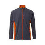 Chaqueta polar unisex para trabajar poliéster 220 g/m2 Velilla color naranja segunda vista