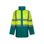Parka de trabajo 4 en 1 poliéster extragrande 180 g/m2 Velilla color verde segunda vista