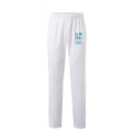 Pantalón sarga algodón y poliéster color blanco 190 g/m2 Velilla vista principal