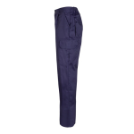 Pantalón bolsillos unisex en algodón y poliéster 200 g/m2 Velilla color azul tercera vista