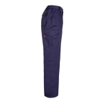 Pantalón bolsillos unisex en algodón y poliéster 200 g/m2 Velilla color azul cuarta vista