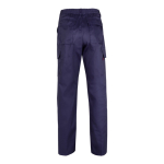 Pantalón bolsillos unisex en algodón y poliéster 200 g/m2 Velilla color azul