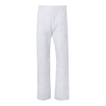Pantalón bolsillos unisex en algodón y poliéster 200 g/m2 Velilla color blanco segunda vista