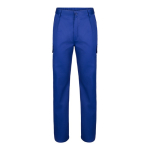 Pantalón bolsillos unisex en algodón y poliéster 200 g/m2 Velilla color azul real segunda vista