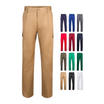 Pantalón bolsillos unisex en algodón y poliéster 200 g/m2 Velilla varios colores