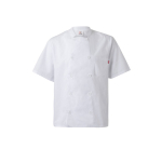Chaqueta cocina manga corta poliéster y algodón 110 g/m2 Velilla color blanco segunda vista