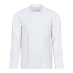 Chaqueta de cocina manga larga poliéster algodón 175 g/m2 Velilla color blanco segunda vista