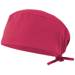 Gorro sanitario de sarga en poliéster y algodón 190 g/m2 Velilla color rosa