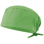 Gorro sanitario de sarga en poliéster y algodón 190 g/m2 Velilla color verde lima