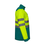 Chaqueta softshell trabajo forro polar poliéster 280g/m2 Velilla color verde cuarta vista