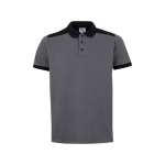 Polo de trabajo unisex manga corta poliéster 200 g/m2 Velilla color gris segunda vista