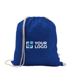Mochila de cuerdas de algodón reciclado y poliéster 150 g/m2 vista principal