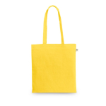 Bolsa de la compra de algodón reciclado y poliéster 150 g/m2 color amarillo