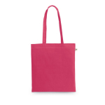 Bolsa de la compra de algodón reciclado y poliéster 150 g/m2 color rosa
