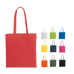 Bolsa de la compra de algodón reciclado y poliéster 150 g/m2 varios colores
