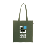 Bolsa de la compra de algodón reciclado y poliéster 150 g/m2 vista principal