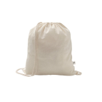 Mochila de cuerdas de algodón reciclado y poliéster 150 g/m2 varios colores
