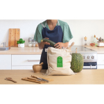 Mochila natural de cuerdas hecha íntegramente en algodón 140 g/m2 primera vista