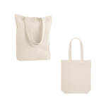 Bolsa natural de algodón para la compra para publicidad 220 g/m2 varios colores