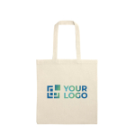 Bolsa natural versátil de algodón y poliéster con asas 140 g/m2 vista principal