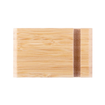 Soporte para móvil de bambú con dos ranuras en cada lado color natural tercera vista