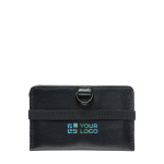 Cartera con bloqueo RFID para llevar 10 tarjetas y monedas vista principal