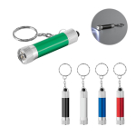 Llavero de aluminio parcialmente reciclado linterna LED 3 posiciones varios colores
