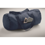 Bolsa deportiva con bolsillo frontal y capacidad de 20L color azul vista fotografía quinta vista