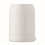 Jarra cervecera especial para sublimación con capacidad de 500ml color blanco sexta vista