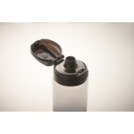 Botella antifugas de RPET con horario de consumo de agua 1L color blanco vista fotografía cuarta vista