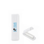 Rodillo limpiador adhesivo en estuche blanco reutilizable color blanco vista de impresión